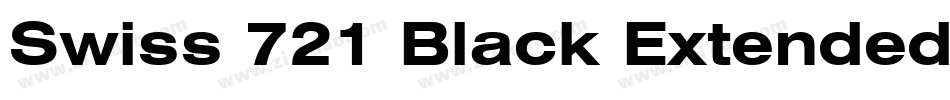Swiss 721 Black Extended BT字体转换